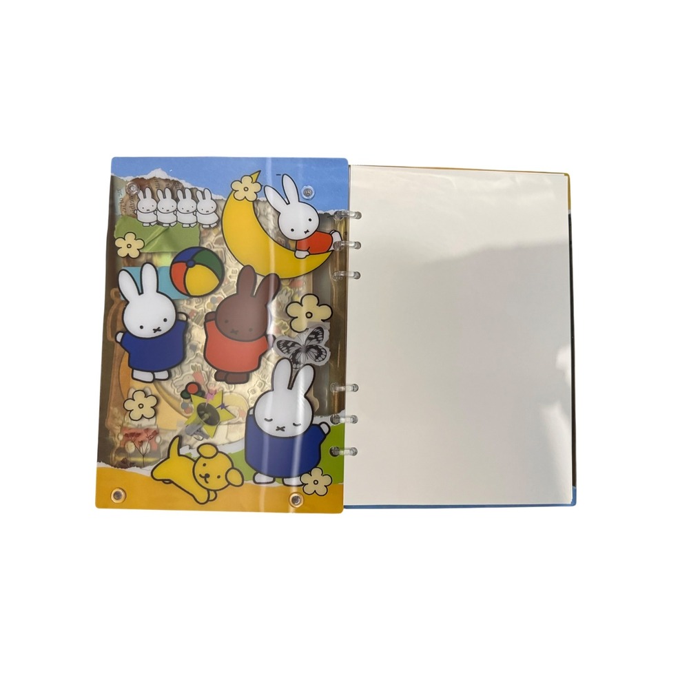 Miffy Shaker Notebook A5 6-Ring Binder Journal Kawaii Stationery New - Picture 3 of 6
